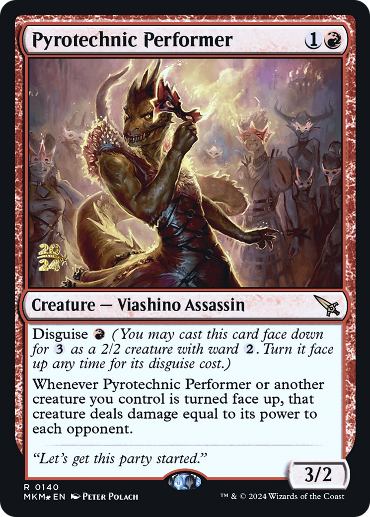 Pyrotechnic Performer [Murders at Karlov Manor Prerelease Promos] - Destination Retro