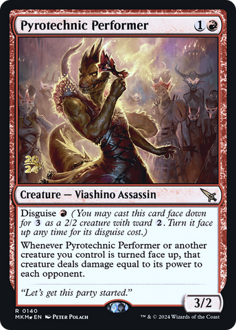 Pyrotechnic Performer [Murders at Karlov Manor Prerelease Promos] - Destination Retro