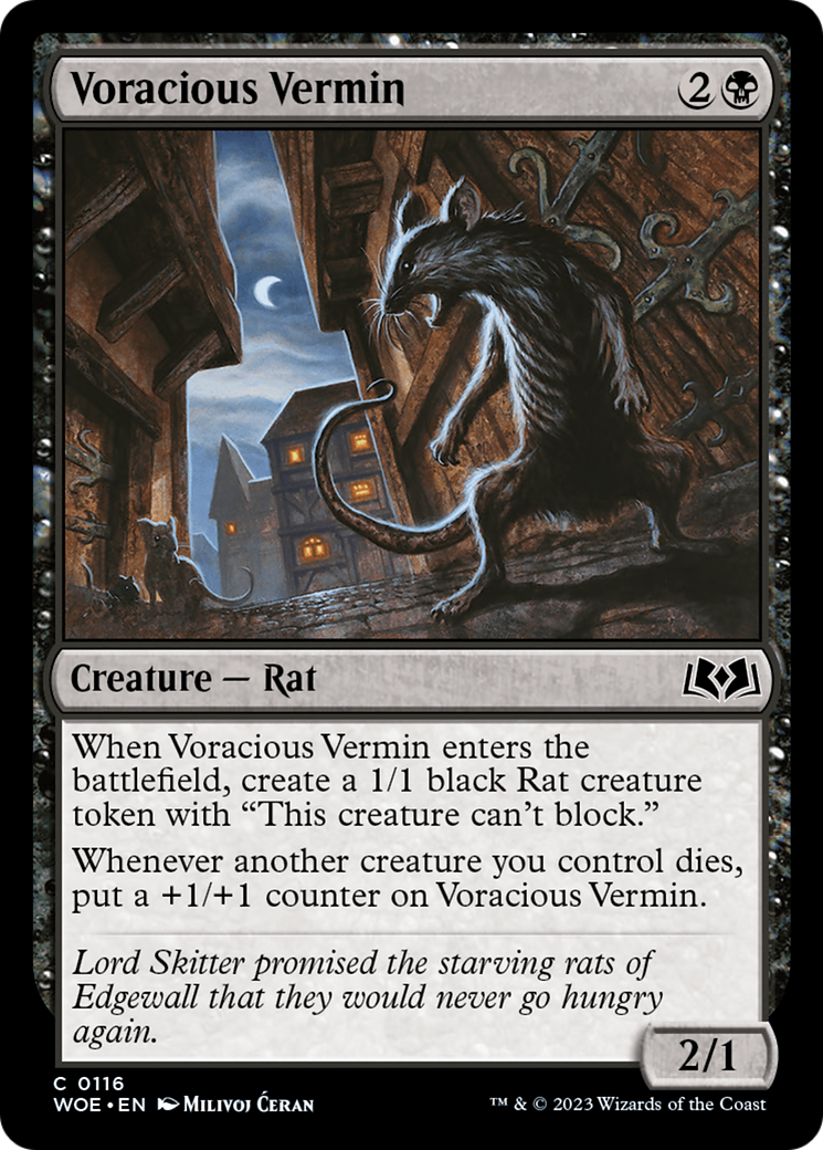 Voracious Vermin [Wilds of Eldraine] - Destination Retro