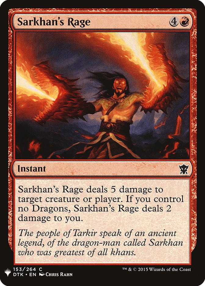 Sarkhan's Rage [Mystery Booster] - Destination Retro