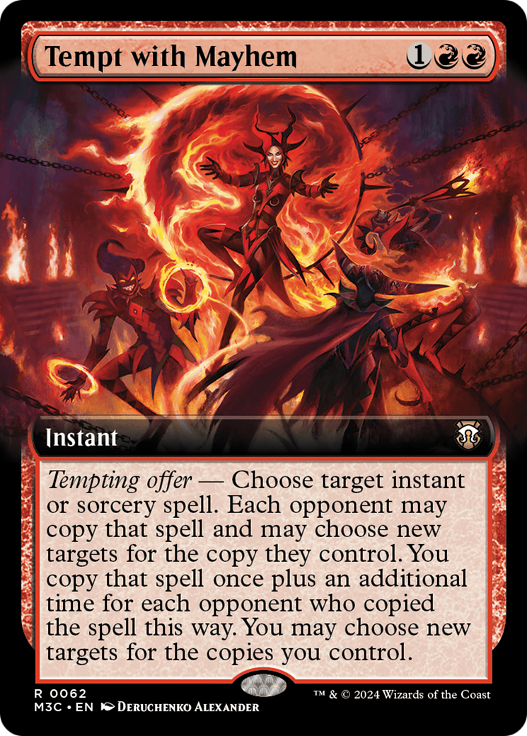 Tempt with Mayhem (Extended Art) [Modern Horizons 3 Commander] - Destination Retro