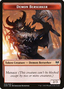 Treasure // Demon Berserker Double-Sided Token [Kaldheim Tokens] - Destination Retro