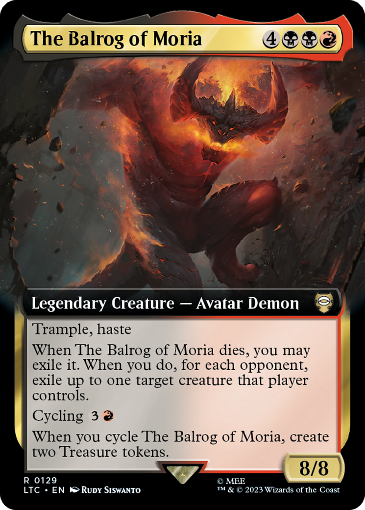 The Balrog of Moria (Extended Art) [The Lord of the Rings: Tales of Middle-Earth Commander] - Destination Retro