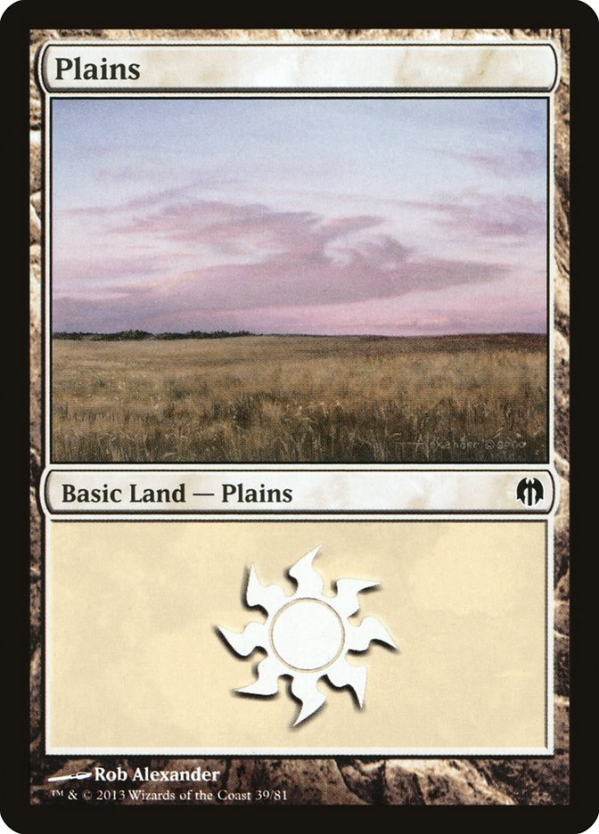 Plains (39) [Duel Decks: Heroes vs. Monsters] - Destination Retro