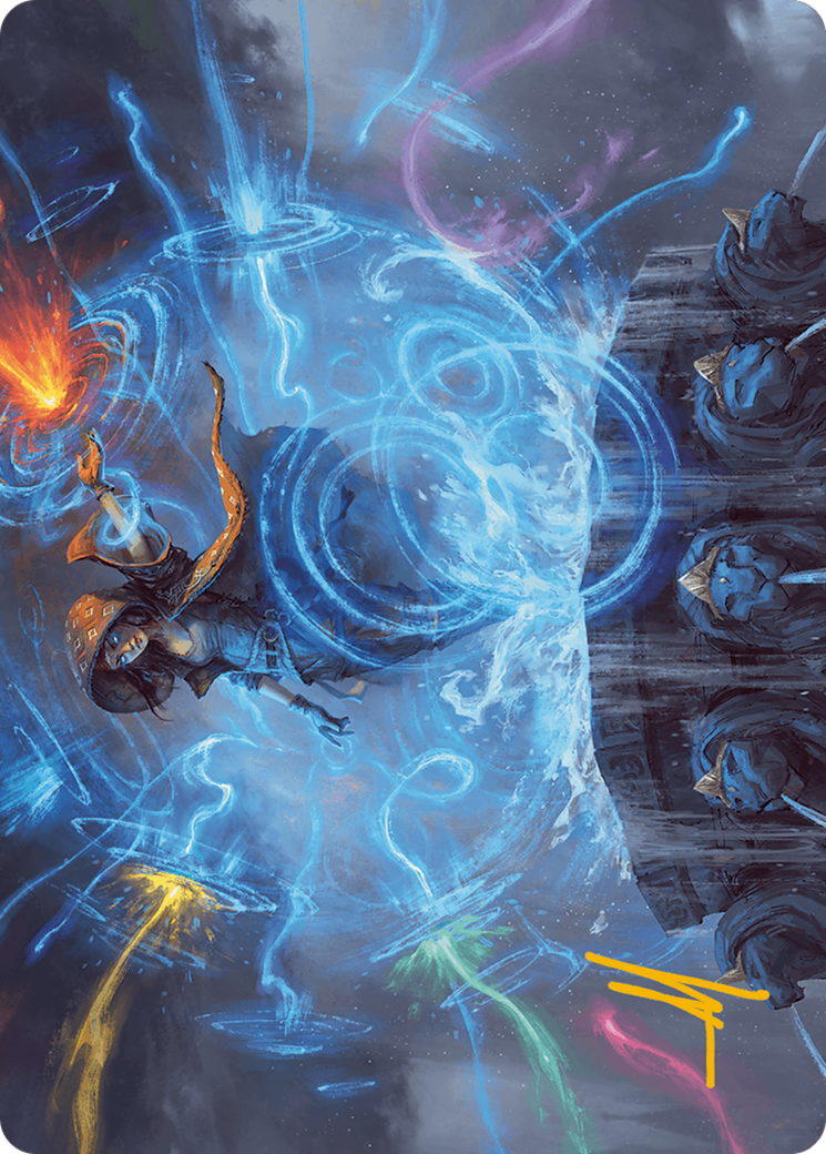 Flusterstorm Art Card (Gold-Stamped Signature) [Modern Horizons 3 Art Series] - Destination Retro