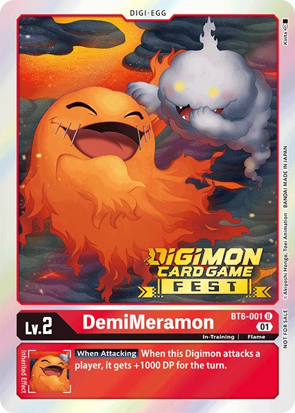 DemiMeramon [BT6-001] (Digimon Card Game Fest 2022) [Double Diamond Promos] - Destination Retro