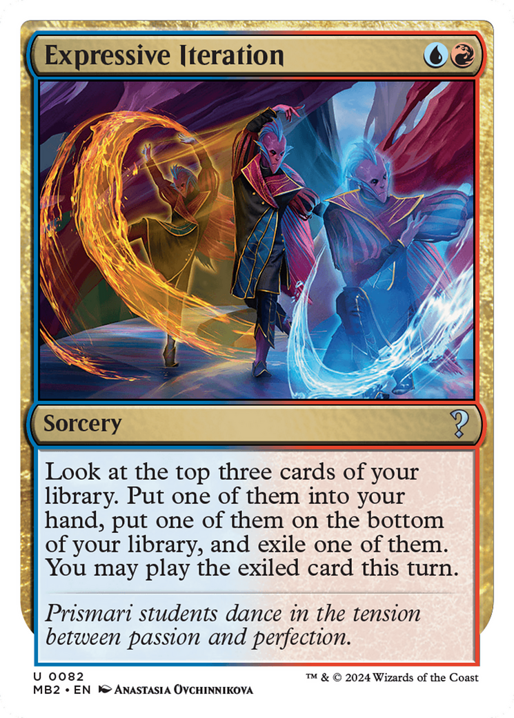 Expressive Iteration (White Border) [Mystery Booster 2] - Destination Retro