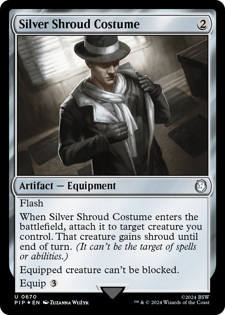 Silver Shroud Costume (Surge Foil) [Fallout] - Destination Retro