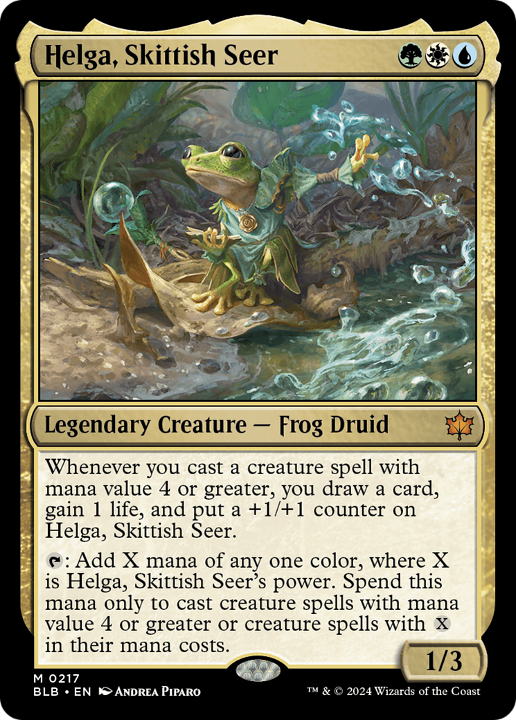 Helga, Skittish Seer [Bloomburrow] - Destination Retro
