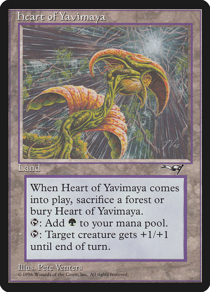 Heart of Yavimaya [Alliances] - Destination Retro