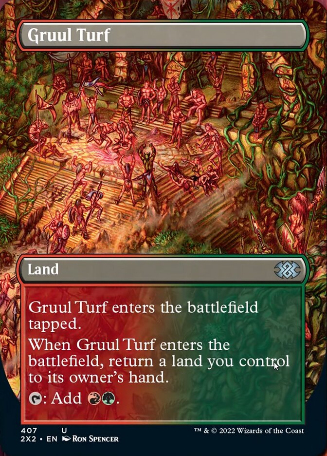 Gruul Turf (Borderless Alternate Art) [Double Masters 2022] - Destination Retro