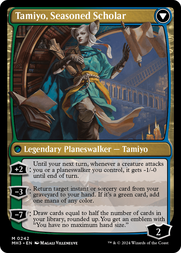Tamiyo, Inquisitive Student // Tamiyo, Seasoned Scholar [Modern Horizons 3] - Destination Retro