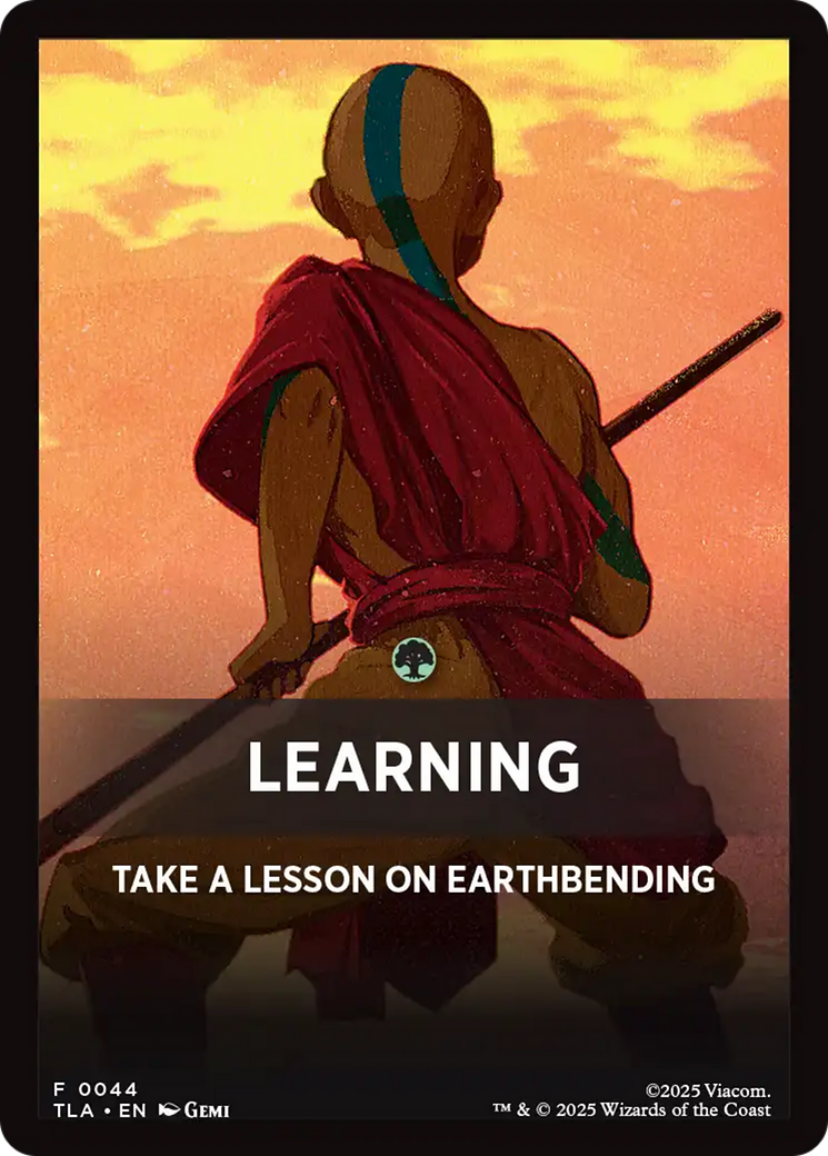 Learning Theme Card [Avatar: The Last Airbender Tokens] - Destination Retro