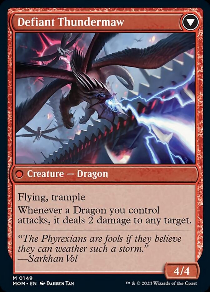 Invasion of Tarkir // Defiant Thundermaw [March of the Machine] - Destination Retro