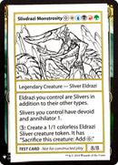 Slivdrazi Monstrosity [Mystery Booster Playtest Cards] - Destination Retro