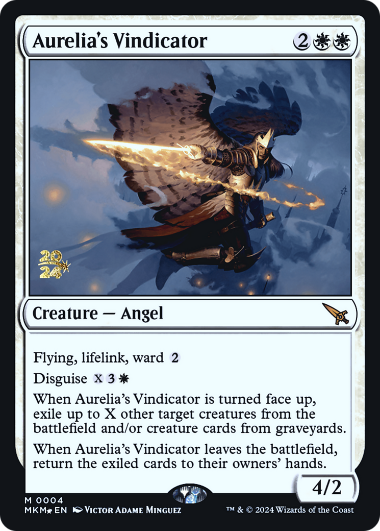 Aurelia's Vindicator [Murders at Karlov Manor Prerelease Promos] - Destination Retro