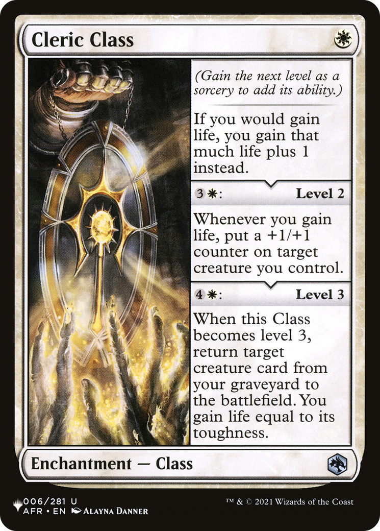 Cleric Class [The List] - Destination Retro