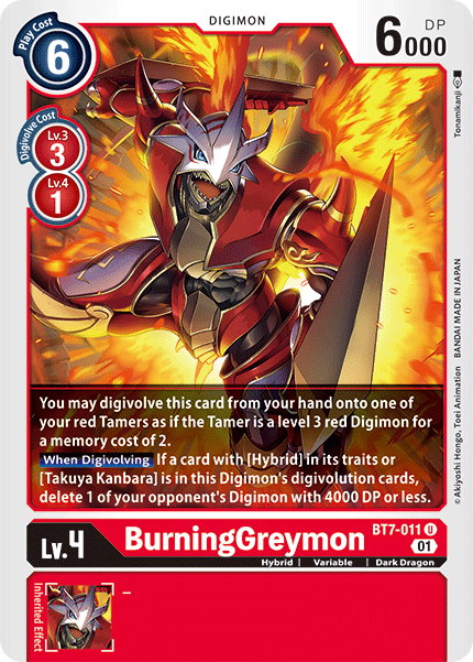 BurningGreymon [BT7-011] [Next Adventure] - Destination Retro