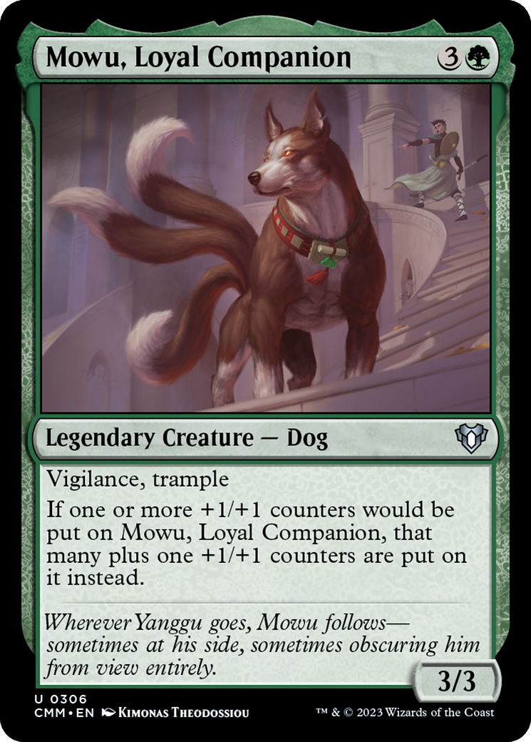 Mowu, Loyal Companion [Commander Masters] - Destination Retro