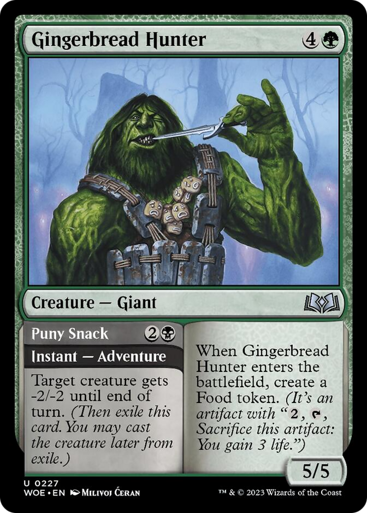Gingerbread Hunter // Puny Snack [Wilds of Eldraine] - Destination Retro