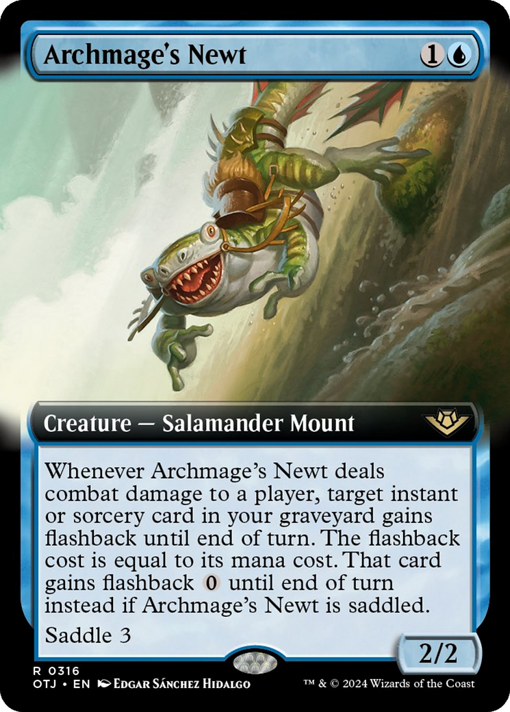 Archmage's Newt (Extended Art) [Outlaws of Thunder Junction] - Destination Retro