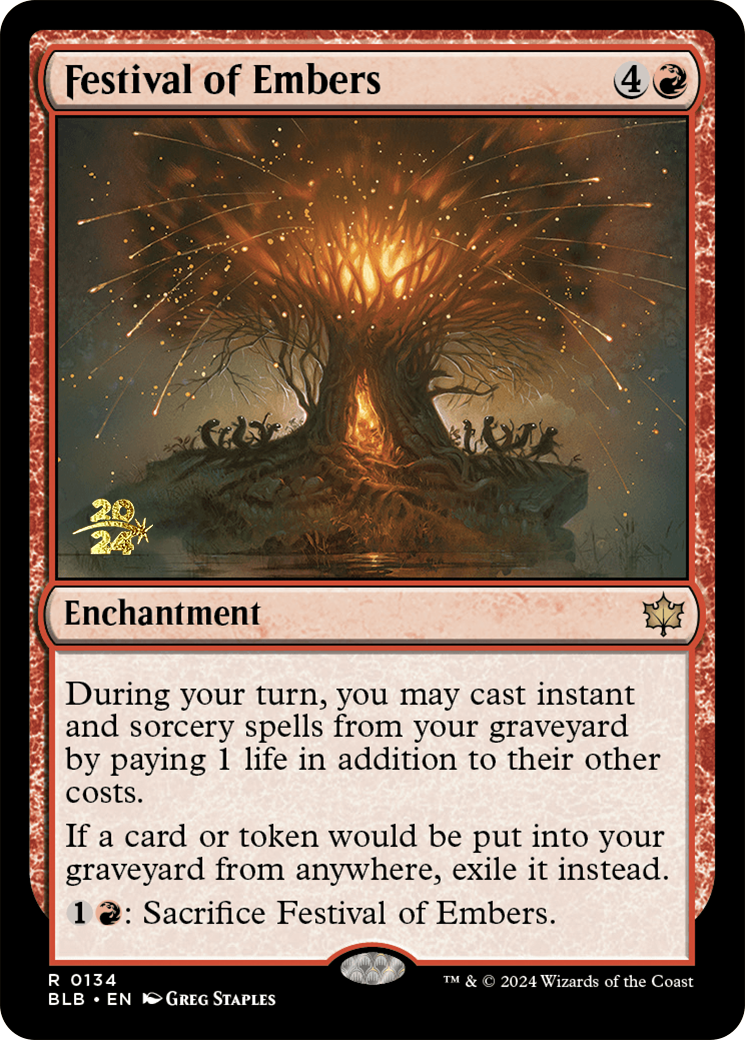 Festival of Embers [Bloomburrow Prerelease Promos] - Destination Retro