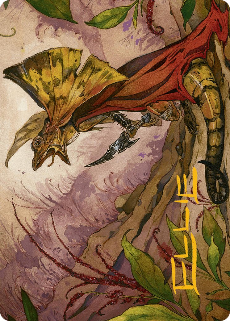 Hired Claw Art Card (Gold-Stamped Signature) [Bloomburrow Art Series] - Destination Retro