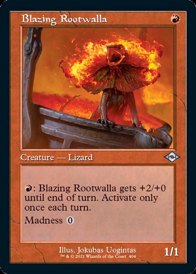 Blazing Rootwalla (Retro Foil Etched) [Modern Horizons 2] - Destination Retro