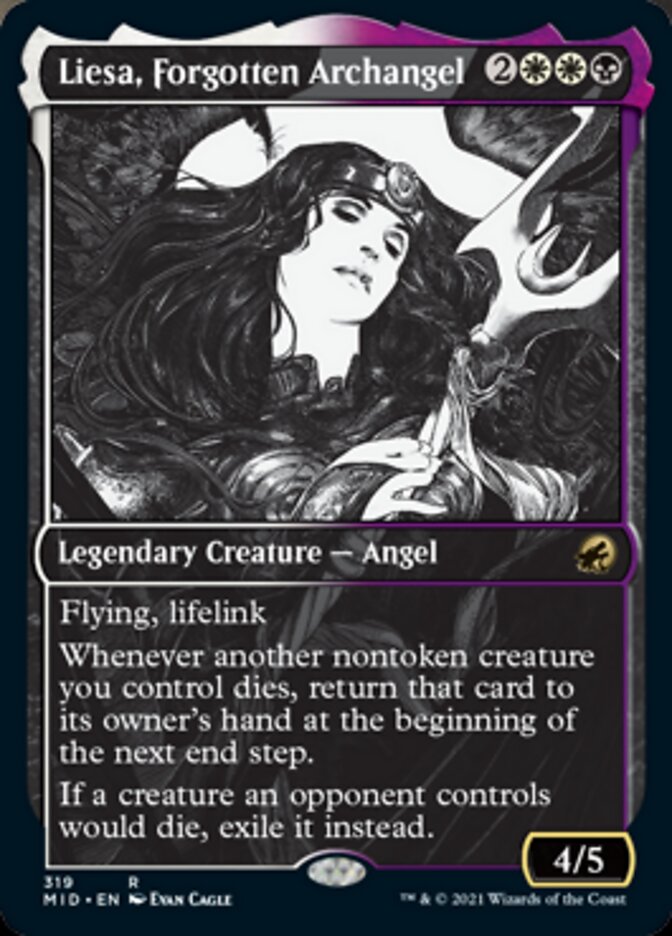 Liesa, Forgotten Archangel (Showcase Eternal Night) [Innistrad: Midnight Hunt] - Destination Retro