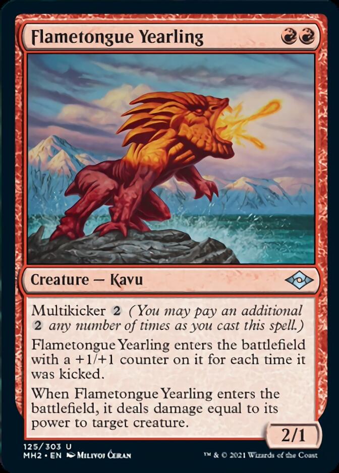 Flametongue Yearling [Modern Horizons 2] - Destination Retro
