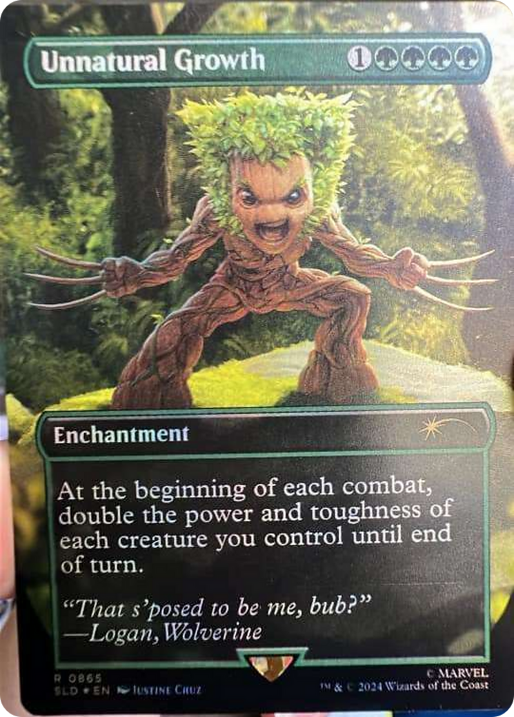 Unnatural Growth (Rainbow Foil) [Secret Lair Drop Series] - Destination Retro