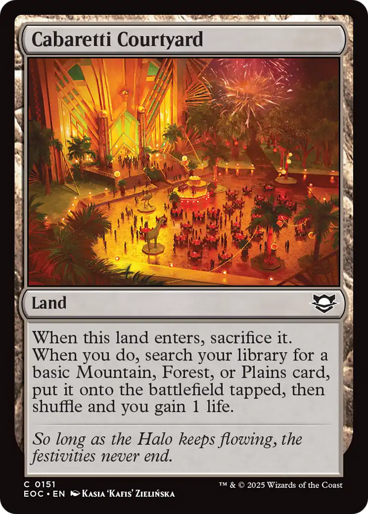 Cabaretti Courtyard [Edge of Eternities Commander] - Destination Retro