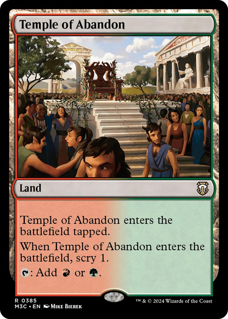 Temple of Abandon [Modern Horizons 3 Commander] - Destination Retro