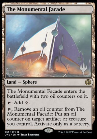 The Monumental Facade (Promo Pack) [Phyrexia: All Will Be One Promos] - Destination Retro