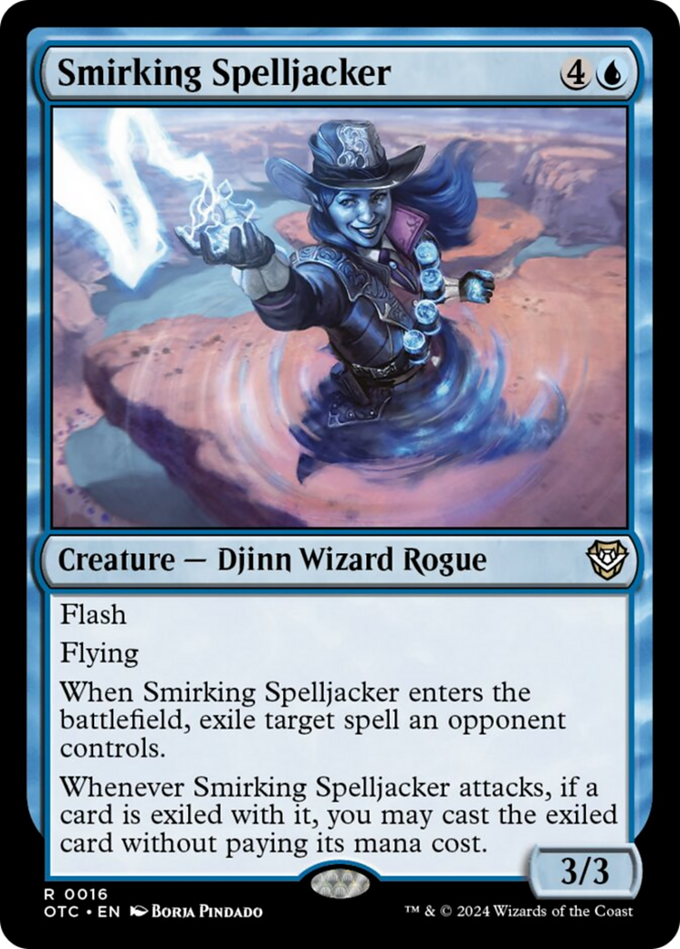 Smirking Spelljacker [Outlaws of Thunder Junction Commander] - Destination Retro