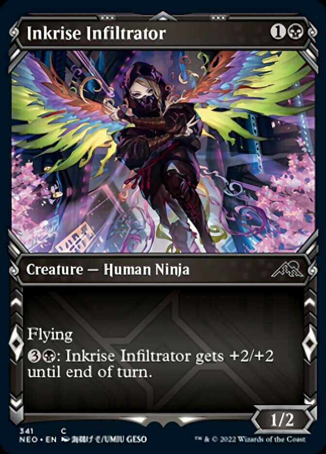 Inkrise Infiltrator (Showcase Ninja) [Kamigawa: Neon Dynasty] - Destination Retro