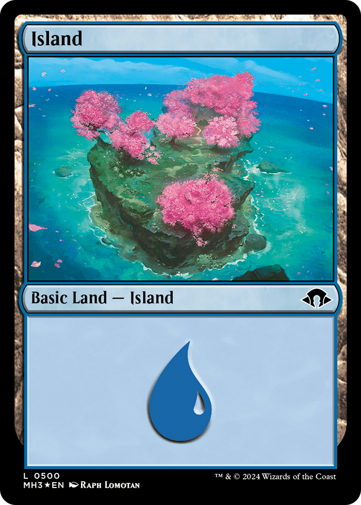 Island (0500) (Ripple Foil) [Modern Horizons 3] - Destination Retro