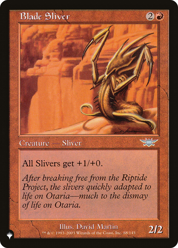 Blade Sliver [The List] - Destination Retro