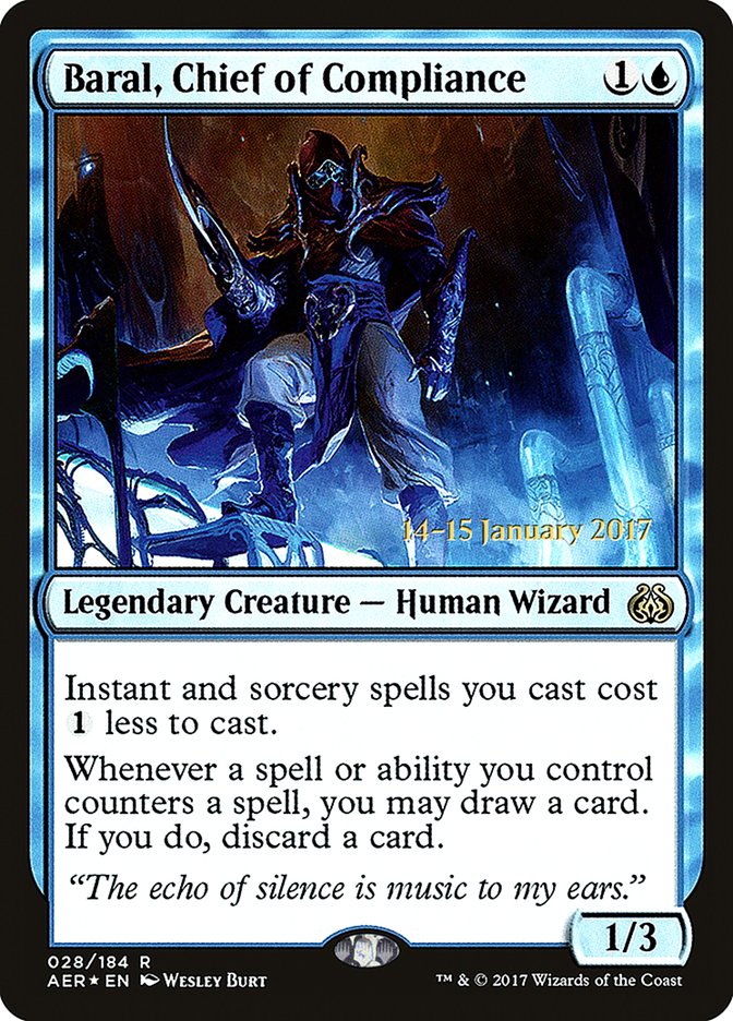 Baral, Chief of Compliance [Aether Revolt Prerelease Promos] - Destination Retro