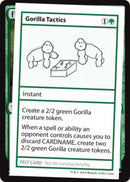 Gorilla Tactics (2021 Edition) [Mystery Booster Playtest Cards] - Destination Retro