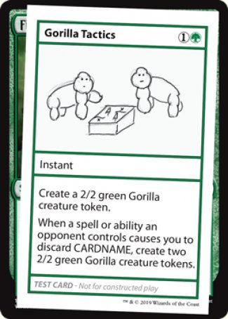 Gorilla Tactics (2021 Edition) [Mystery Booster Playtest Cards] - Destination Retro