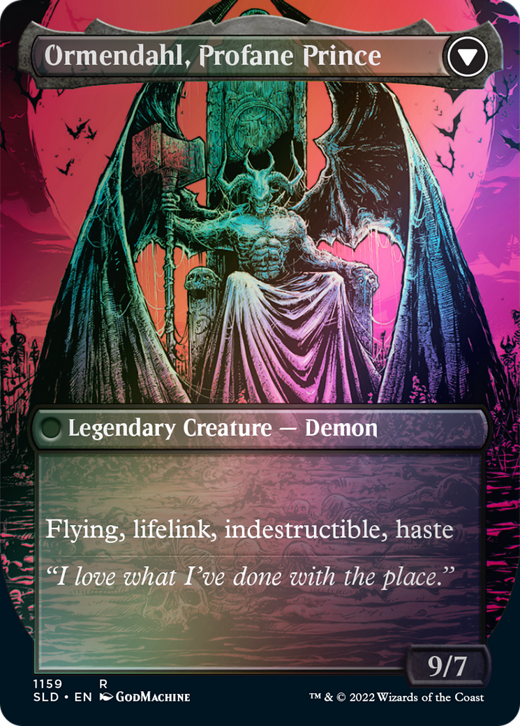 Westvale Abbey // Ormendahl, Profane Prince (Borderless) [Secret Lair: From Cute to Brute] - Destination Retro