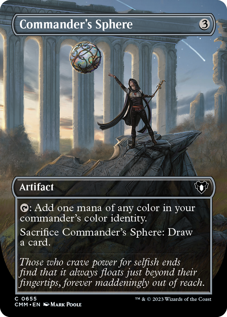 Commander's Sphere (Borderless Alternate Art) [Commander Masters] - Destination Retro