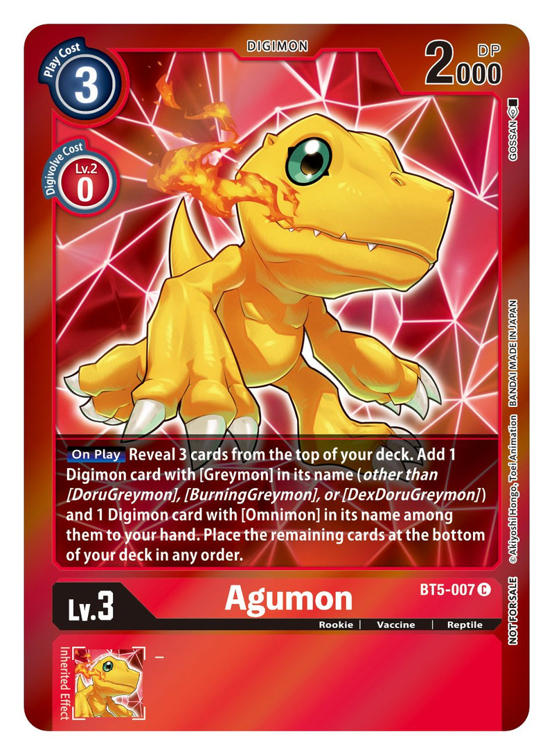 Agumon [BT5-007] (Event Pack 2) [Battle of Omni] - Destination Retro