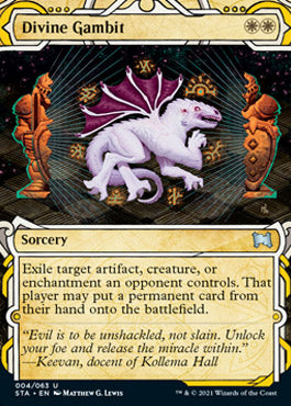 Divine Gambit (Foil Etched) [Strixhaven: Mystical Archive] - Destination Retro