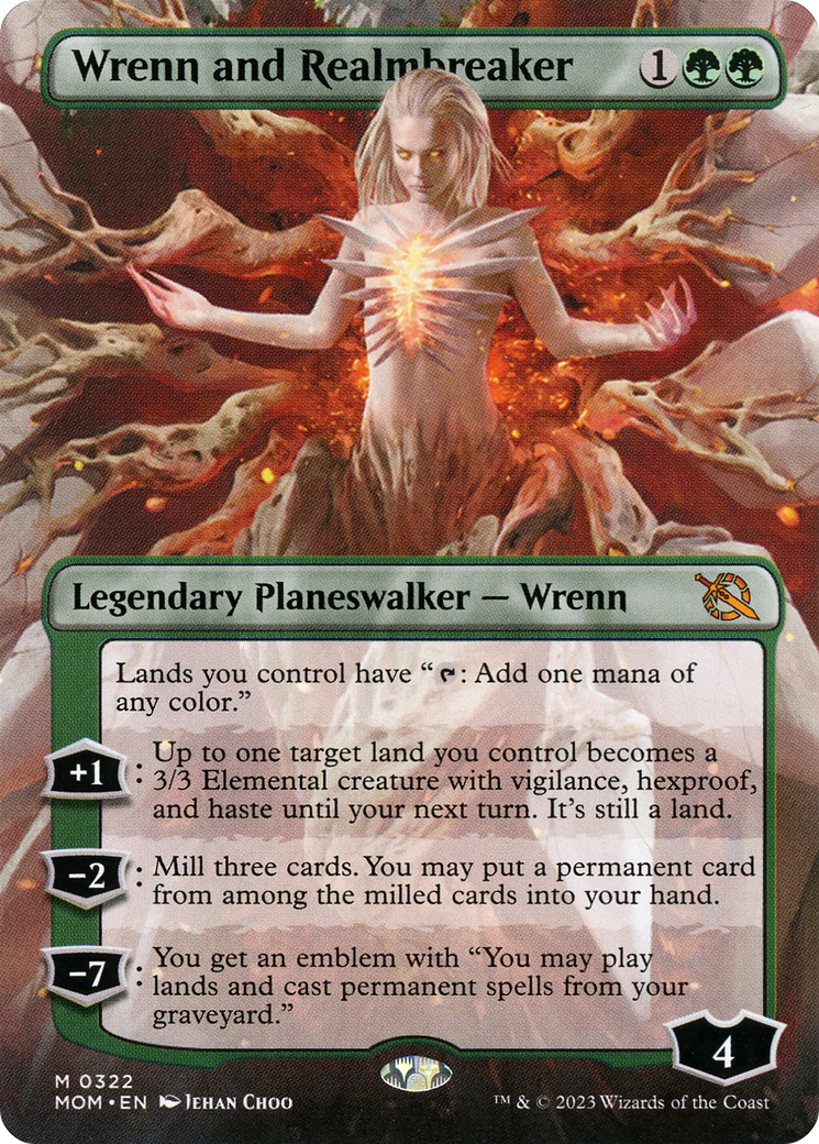 Wrenn and Realmbreaker (Borderless Alternate Art) [March of the Machine] - Destination Retro