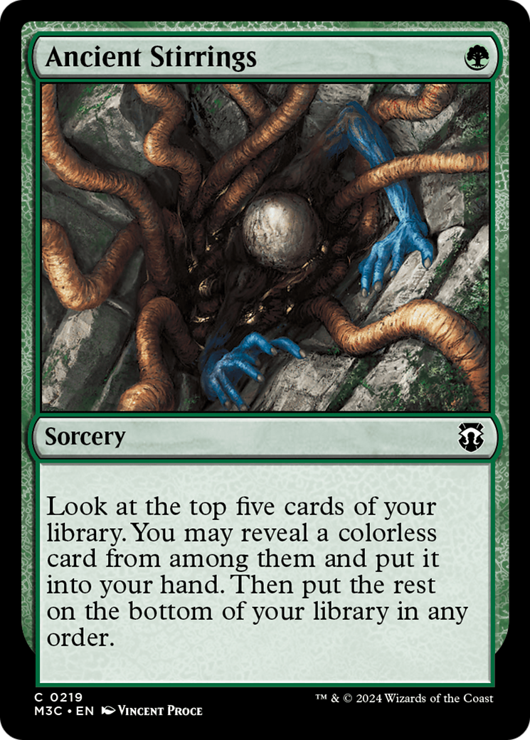 Ancient Stirrings (Ripple Foil) [Modern Horizons 3 Commander] - Destination Retro