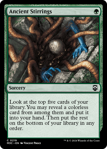 Ancient Stirrings (Ripple Foil) [Modern Horizons 3 Commander] - Destination Retro