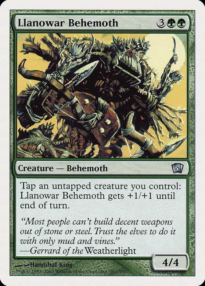 Llanowar Behemoth (8th Edition) [Oversize Cards] - Destination Retro