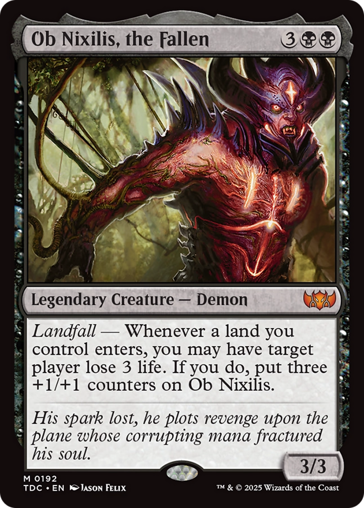 Ob Nixilis, the Fallen [Tarkir: Dragonstorm Commander] - Destination Retro